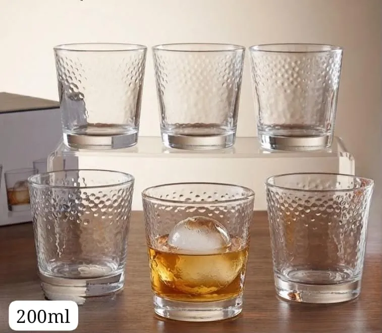 6pcs Glass set  200ml  Yp8080