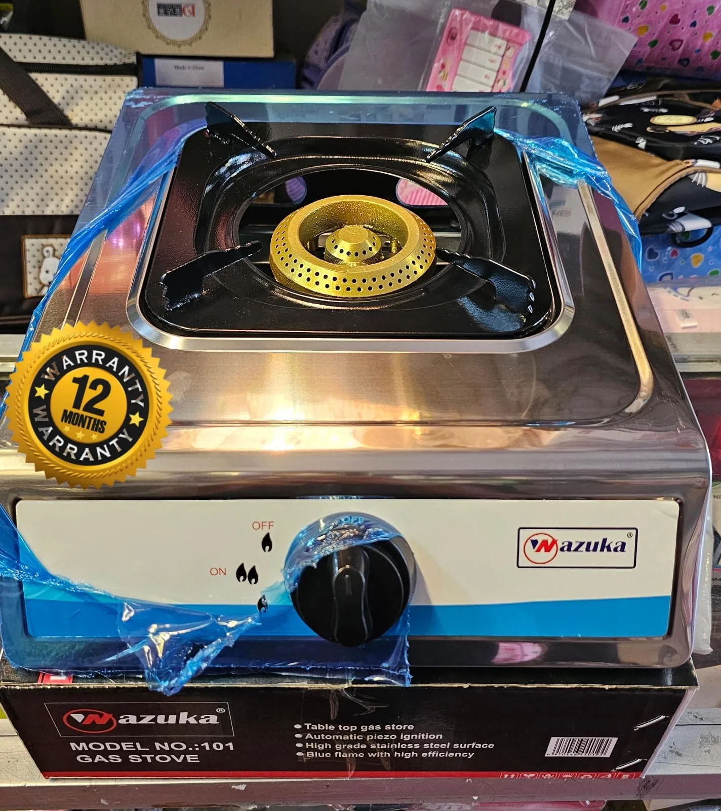 wazuka Single Burner Gas cooker