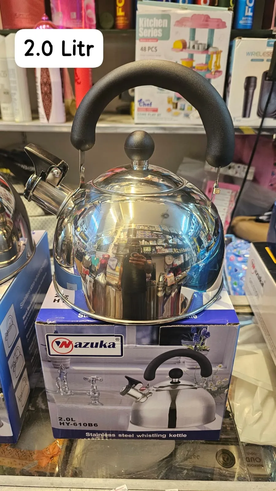 Wazuka Brand Whistling Kettle   2Litr